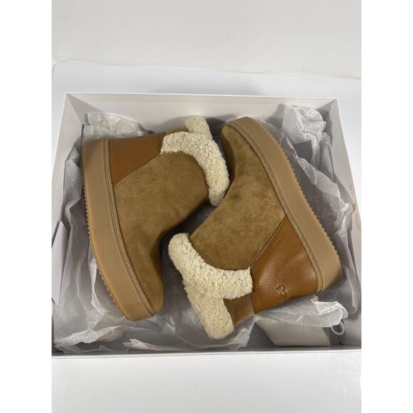 See By Chloe Boots Womens Size 10 Tan Shearling Lined Suede Winter SB41085A